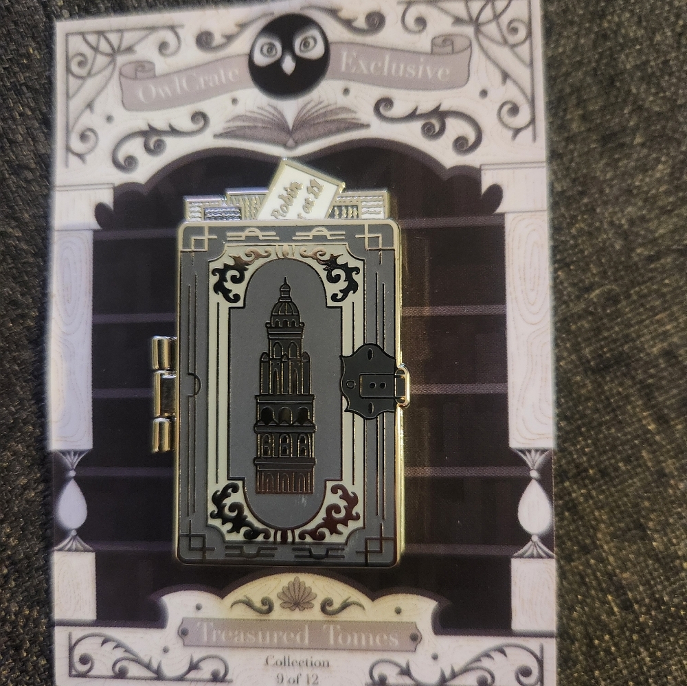 OwlCrate Treasured Tomes Enamel Pin